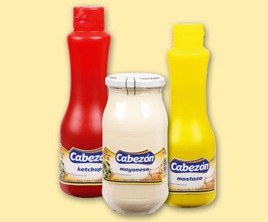 Salsas ketchup y mostaza